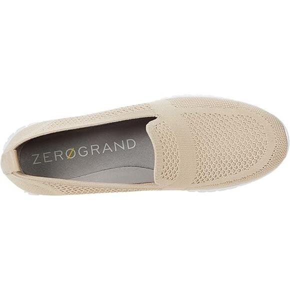 Women's Cream Slip-On Sneakers - Picture 3 of 7